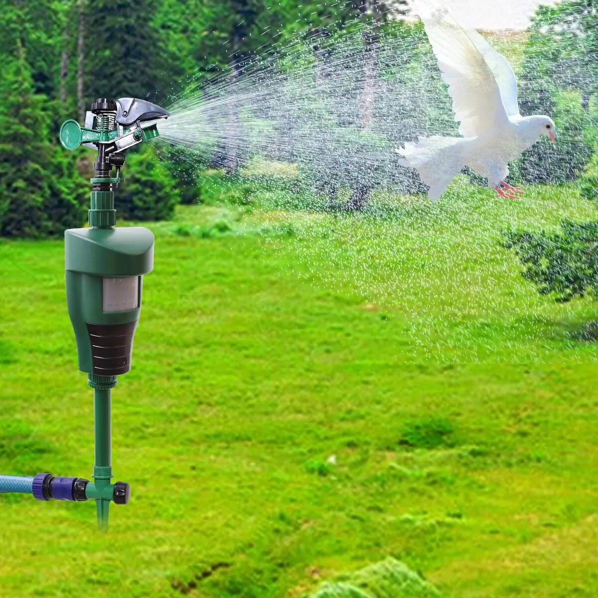 Motion Sprinkler Animal Deterrent Garden Pest Control Jet Spray Birds Repellent Driving Small Animals Repellent Used