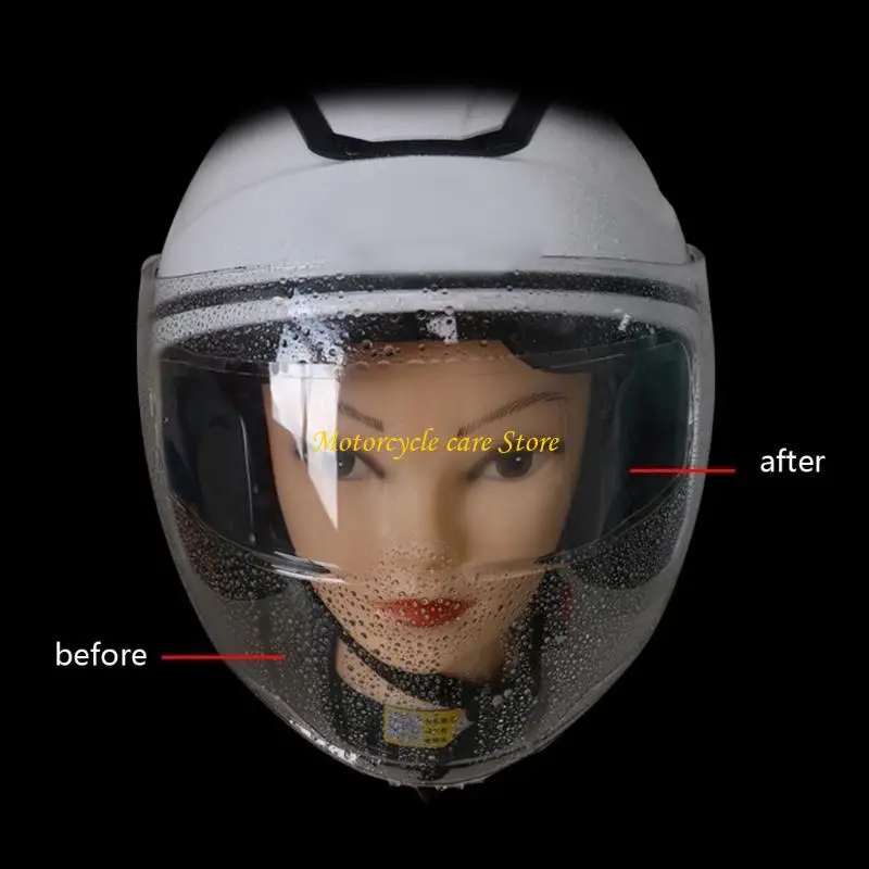 

U75F Helmet Visor Film Anti-rain Waterproof Insert Lens Sticker Safety Driving