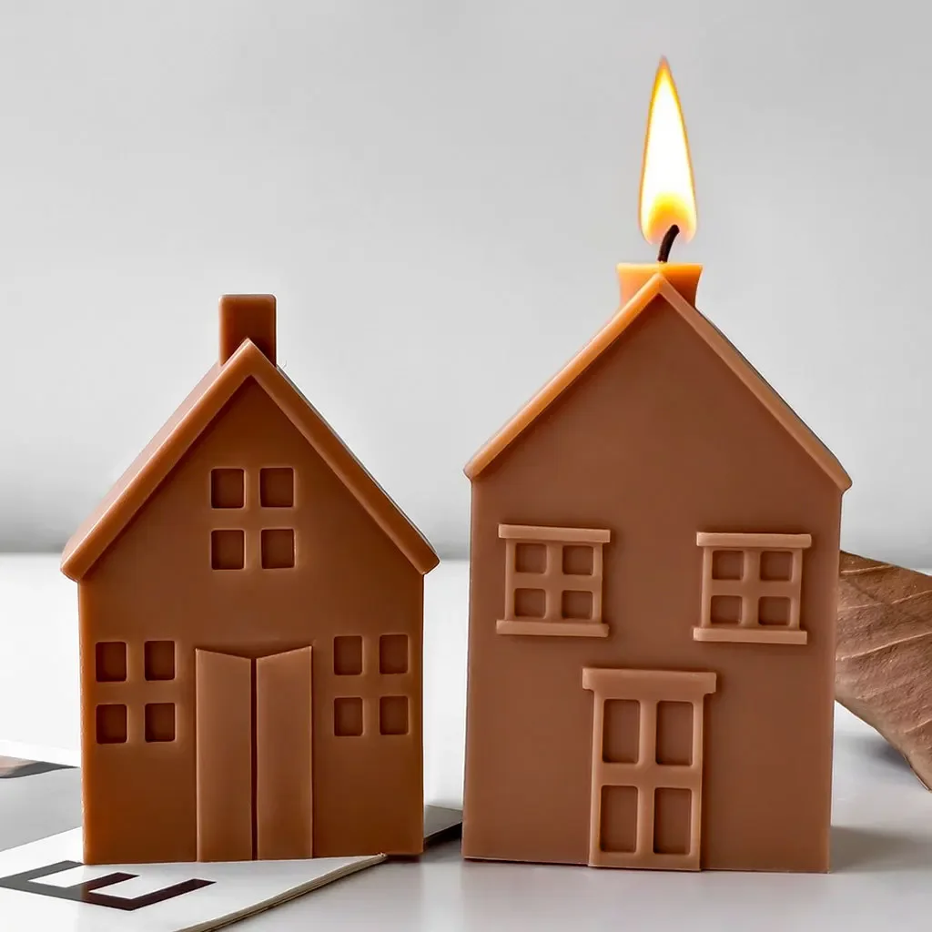 

Villa House Candle Silicone Mold Resin Molds Cake Mould Concrete Mould
