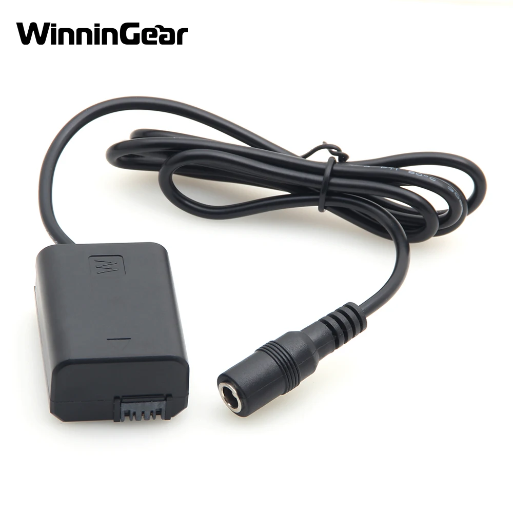 อะแดปเตอร์จ่ายไฟภายนอกสำหรับกล้อง Sony A7 A7R NP-FW50แบตเตอรี่เลียนแบบกล้อง SLT