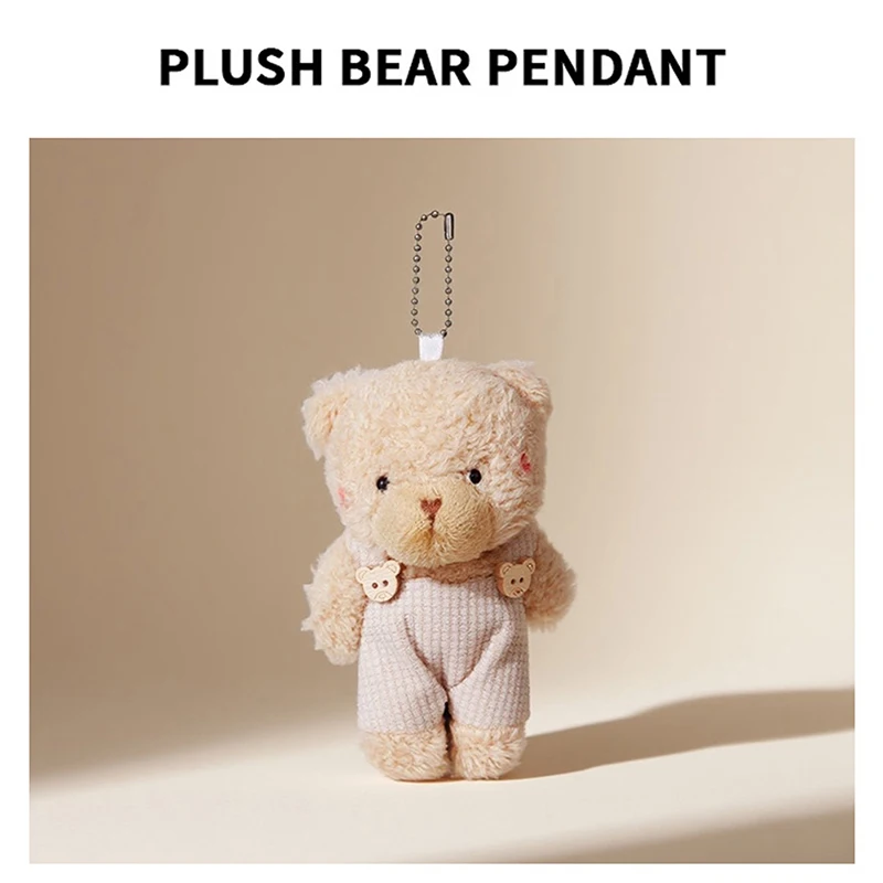 Schattige poeder blusher beer konijn cartoon pop schouderriem liefhebbers rugzak hanger pluche sleutelhanger