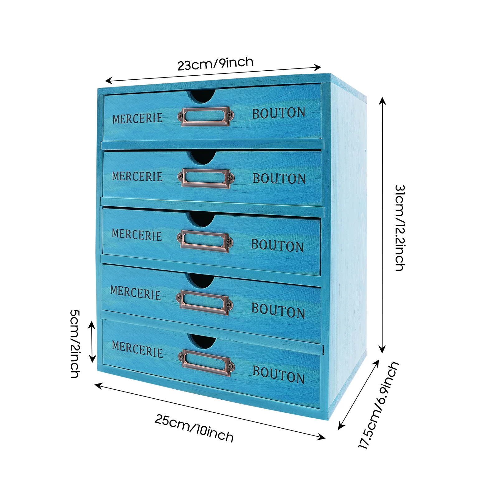 

5-Tier Drawer Cabinet, File Drawer Organizer, Desk Organizer Box for Cosmetics, Jewelry, Books, Letters, Papers, Magazines