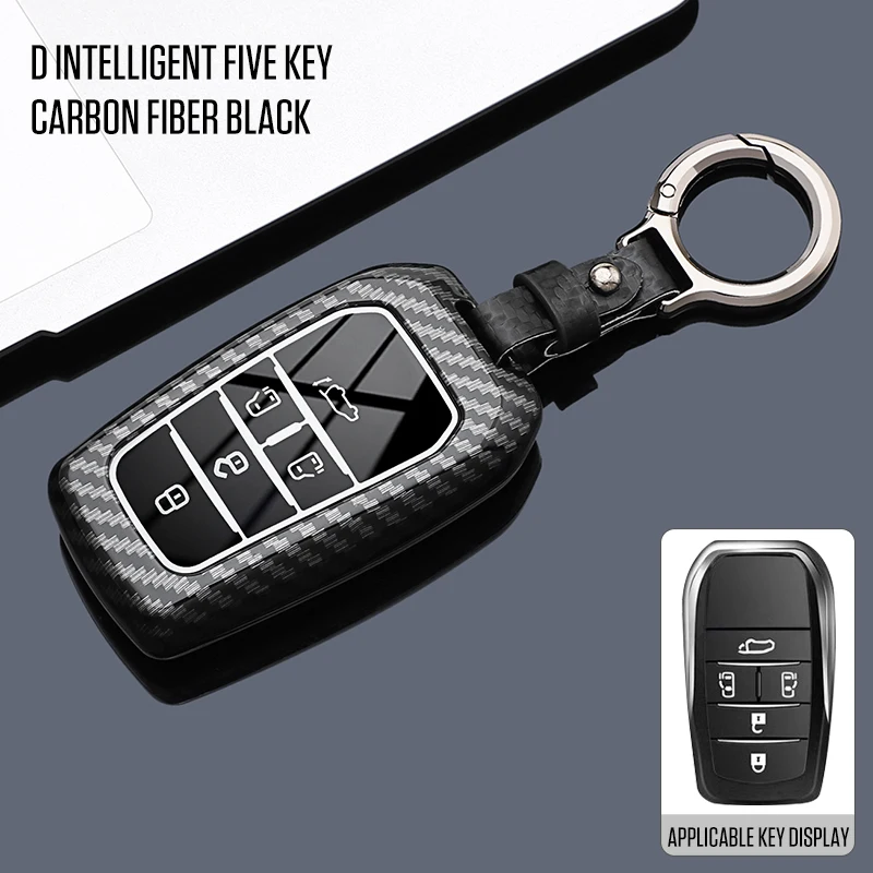 

New ABS Plastic Car Key Cover Case Remote Shell Fob Holder Keychain For Toyota Alphard PREVIA Voxy Noah Esquire Vellfire Harrier