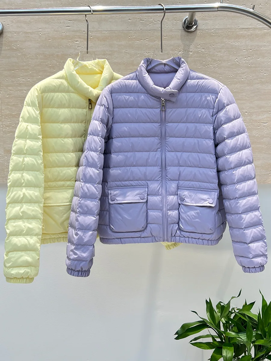 スリムフィット ダウンジャケット レディース 軽量 ダウン90% ホワイト ダウン 冬新作 スタイリッシュ アウターウェア コート