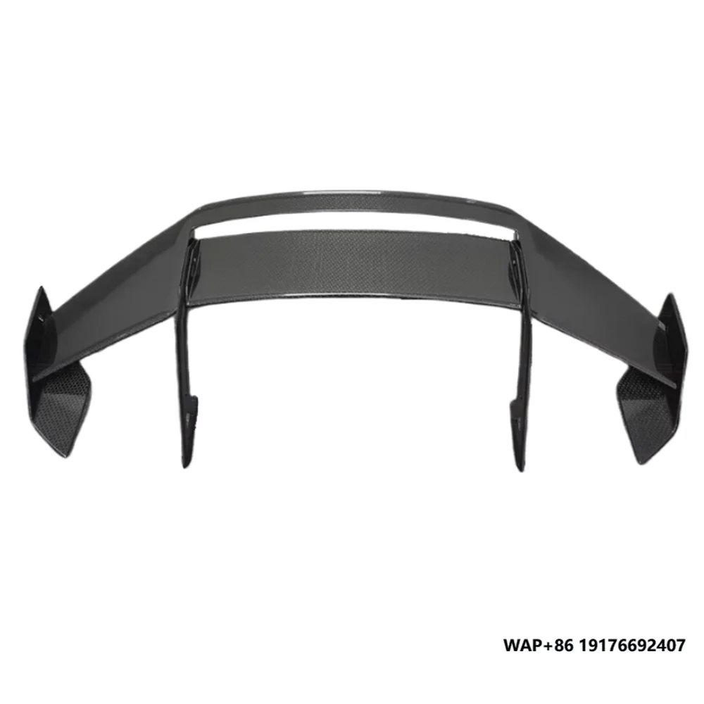 Used forLamborghini Huracan EVO Convertible Spyder New STO Style Dry Carbon Fiber Rear Spoiler Rear Wing Body Kit Perfect