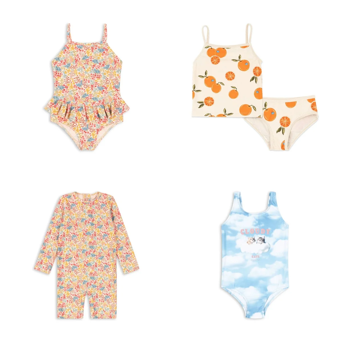 2026 Summer Baby Girls Swimsuit One Piece Kids Beach Wear Girls Lace Swimwear Children Ruffle Princess Bikinis Sets Monokini