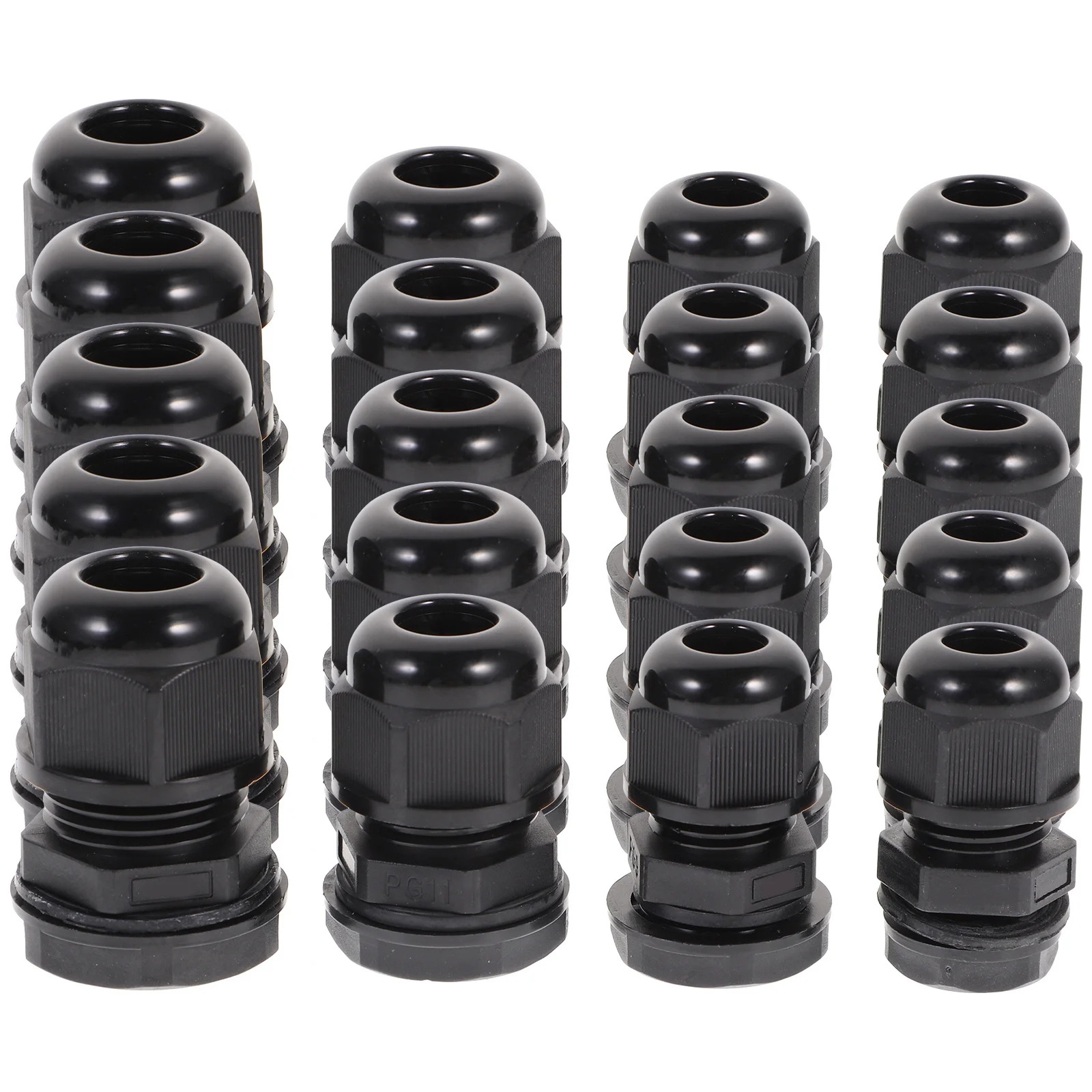 

20Pcs Nylon Waterproof Cable Gland Connectors for Reliable Sealing and Cable Protection Ideal for Various Applications Pg16-14