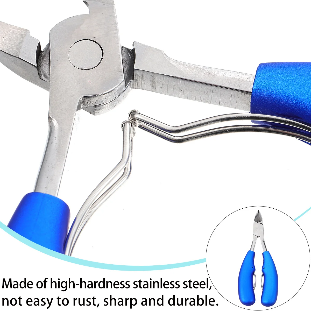 

1pc Stainless Steel Cuticle Nipper High Hardness Rustproof Manicure Nipper Precision Pedicure Tool Curved Nail Clipper Toenail