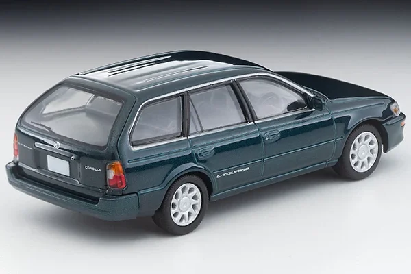 TOMYTEC TLV 1:64 lipca N287b Corolla stacja Wagon ciemnozielony stop odlewany statyczny model samochodu, kolekcja zabawek dla dzieci.