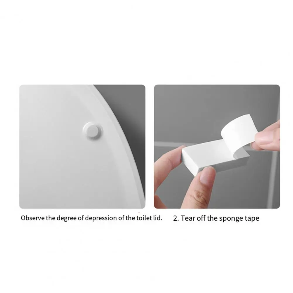 Portable Toilet Cover Handle 2pcs Toilet Seat Lift Handles Self-adhesive Toilet Lid Lifters Bathroom Cover Tabs Hygiene