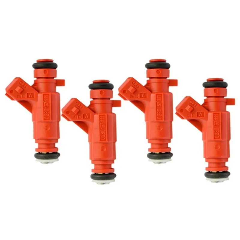 

4X Fuel Injector Nozzle 0280157111 for Golf/ Voyage 1.0L 8V 032908031S 2007-2014 Auto Parts Injector Nozzle