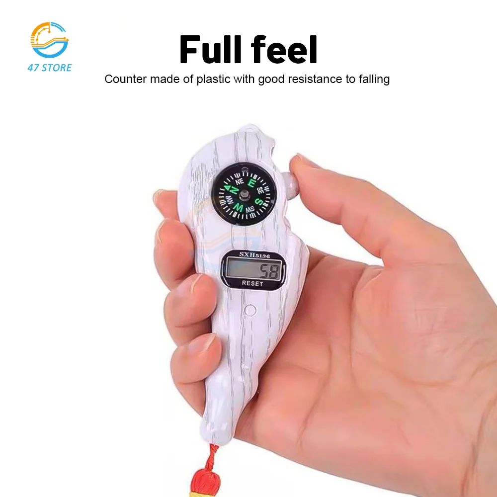 Electronic Digital  Electronic Tally Counter with Compass Tassel Finger Game Toy Manual Reset Decompress Relax Tool LCD Register