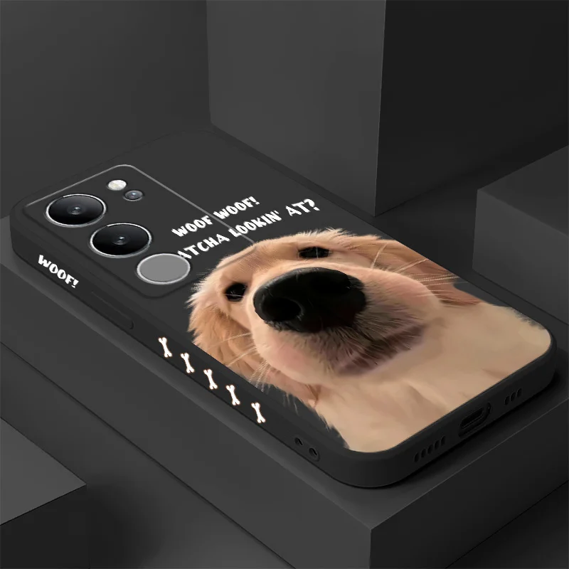 

Yellow Dog Phone Case For VIVO V50 V40 V30 V29 V29E V27 V27E V25 V25E V23 V23E V21 V20 Y20 Y12 Y21 Y22 Y50 Y35 Y76 Pro 4G 5G