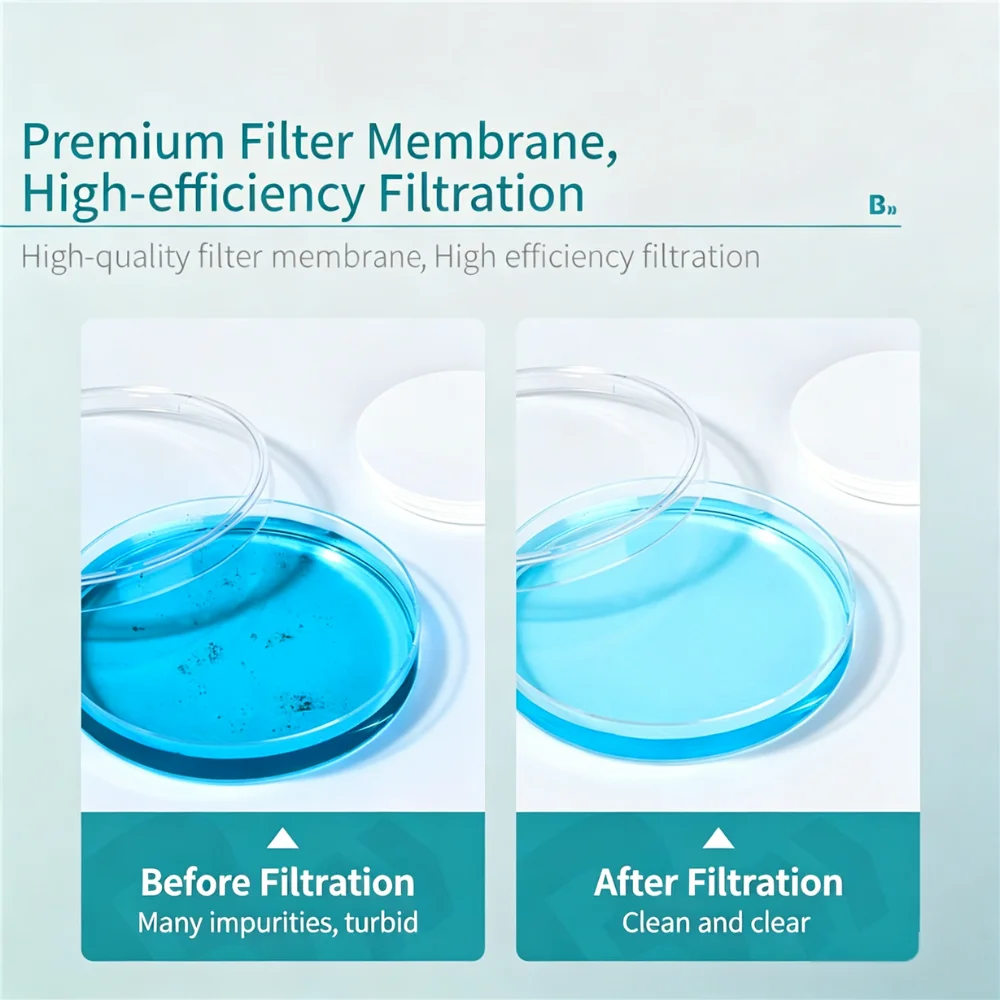 Microporous Membrane Filter for Laboratory Filtration Detection, 0.22 0.45μm 47mm 50mm, 50 Sheet/Pack