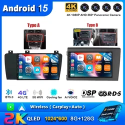 Android 15 For Volvo XC70 V70 S60 2000 - 2009 Can Radio Head Unit CarPlay Auto Multimedia Player Touchscreen Navigation Stereo
