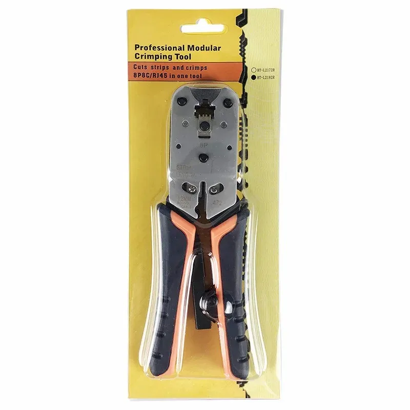 Imagem -03 - Zoerax-network Crimping Tool Modular Crimper Networking Wire Tool Kit Cortar e Descascar Cabos de Rede Apenas para 8p Rj45