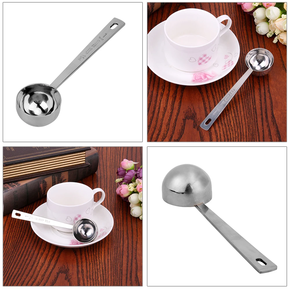 15ml Flavouring Tablespoon Kitchen Accessories for Scooping Coffee Tea Powders Stainless Steel Measuring Spoon Coffee Scoop