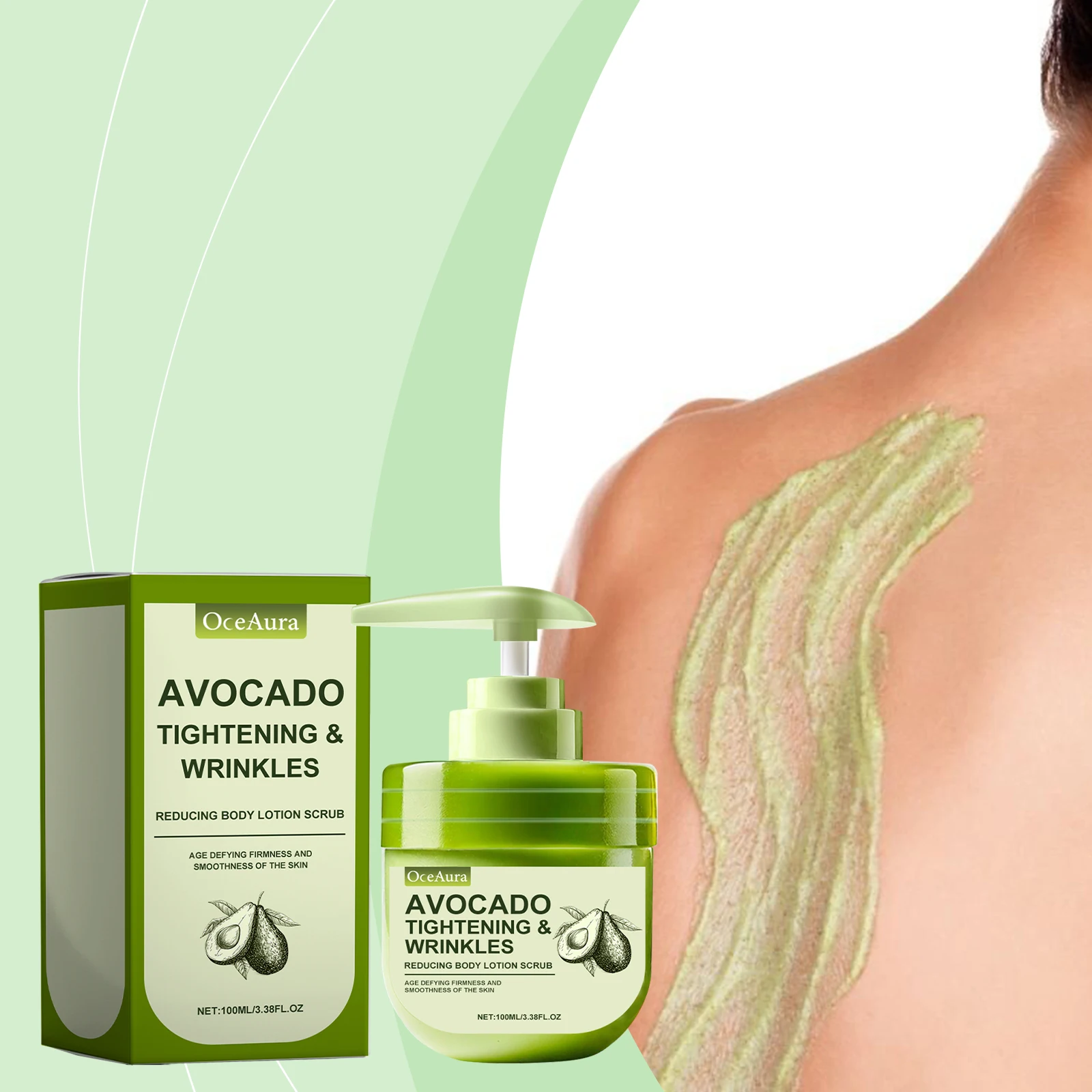 아보카도 스크럽 바디 로션 보습 및 보습 바디 로션