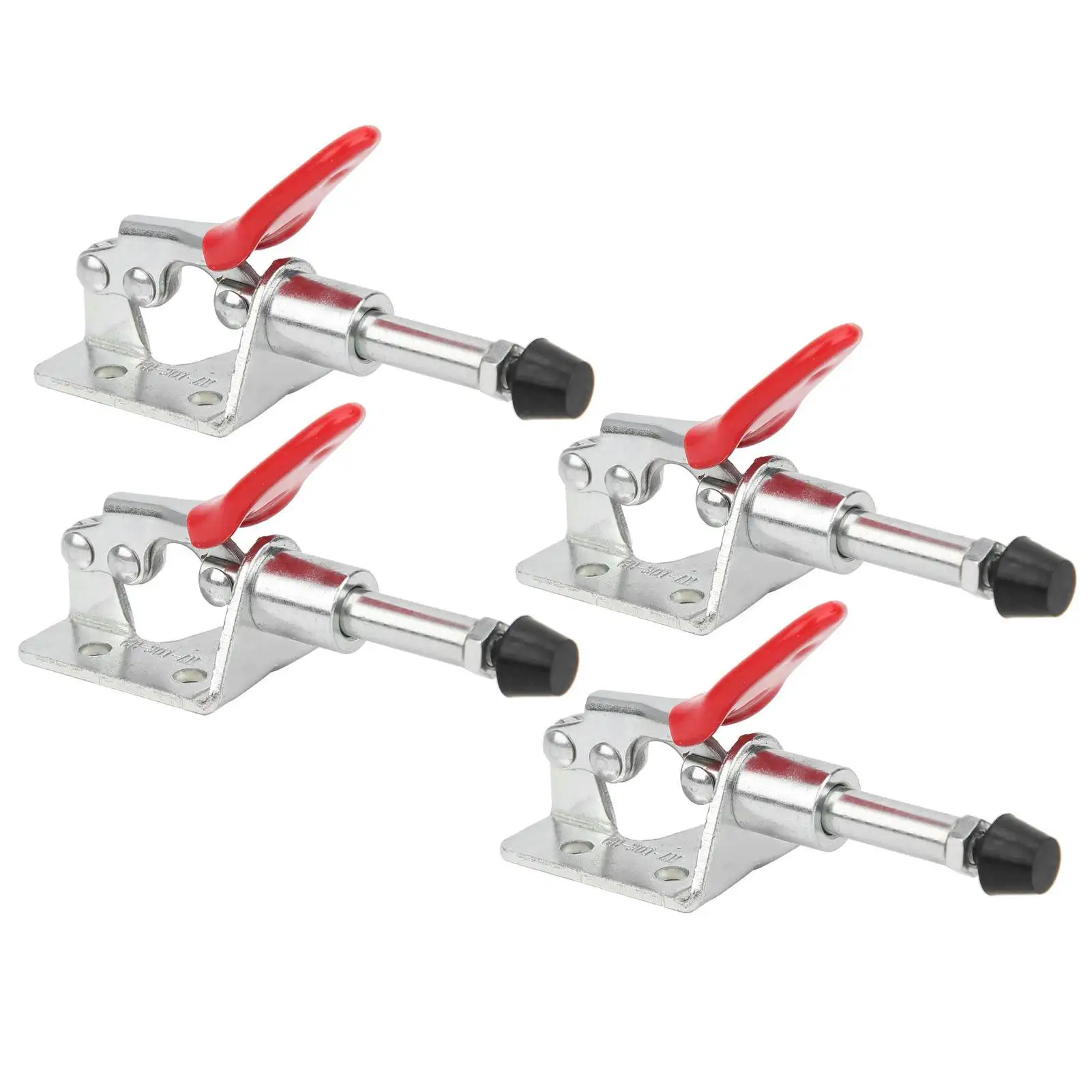 4Pcs GH‑301AM Toggle Clamp Fixed Lock Load 45kg Push‑Pull Quick Release Hand Tool