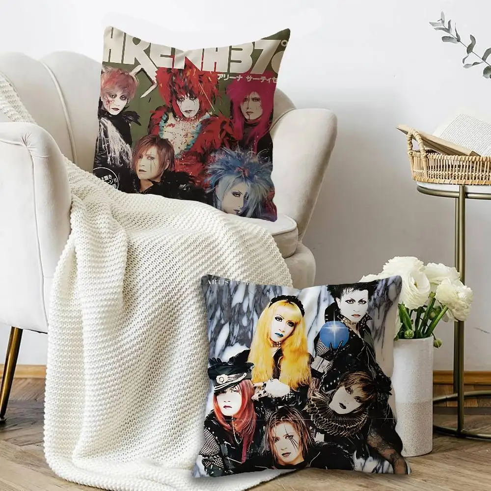 Band M-Malice M-Mizer Cushion Cover Polyester Sofa Cushions Decorative Throw Pillows Home Decoration Pillowcover