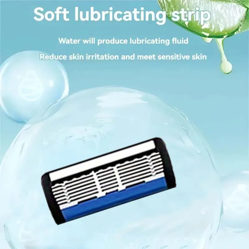 طقم ماكينة حلاقة كلاسيكية للرجال عالية الجودة بمقبضين و36 شفرة حادة للغاية. هدية يجب اقتناؤها لعيد الحب #5