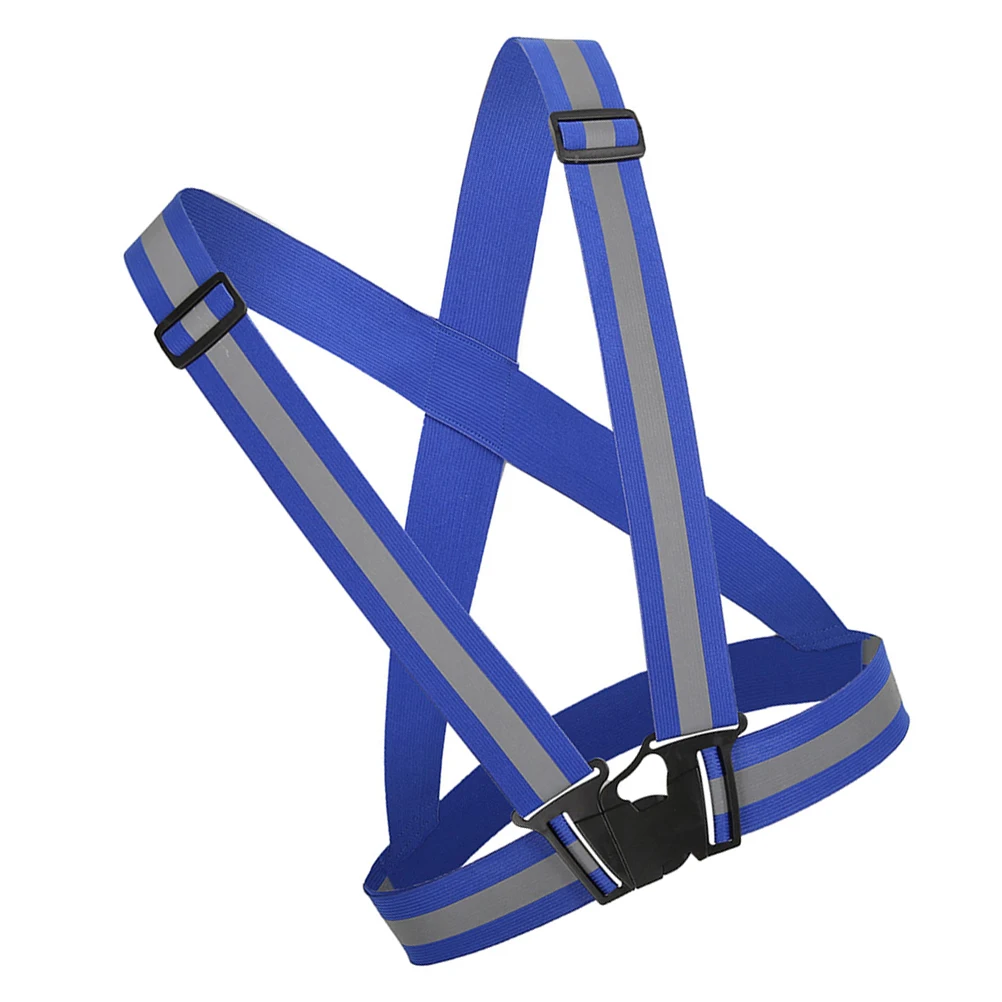 

Reflective Waistcoat Adjustable Vest Visibility Belt Running Clothing Costume for Night Cycling Jogging Walking (