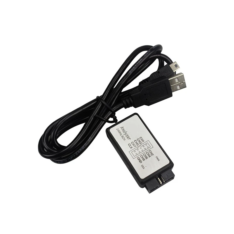 Test Hook Clip Logic Analyzer Test Folder For Jumper Wire Dupont Cable For USB  24M 8CH