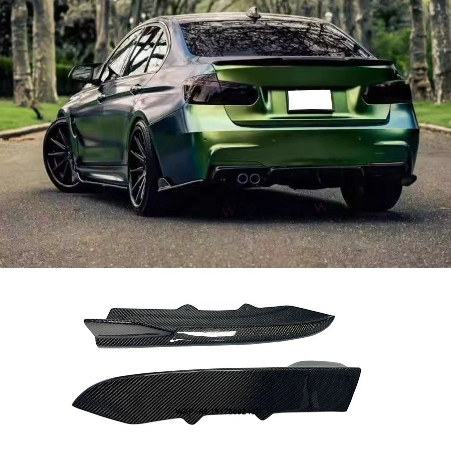 

ForBMW 3 Series F30 F35 2013+ Bodykit Carbon Fiber Rear Bumper Lip Splitter New Side Rear Spoiler Splitter