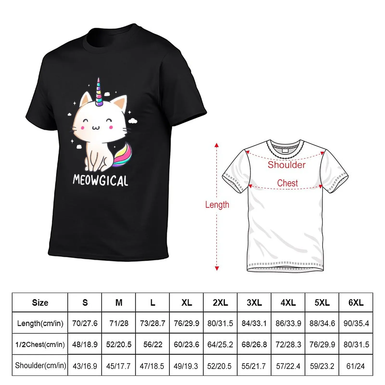 New Meowgical T-Shirt plus size tops summer top graphics t shirt big and tall t shirts for men