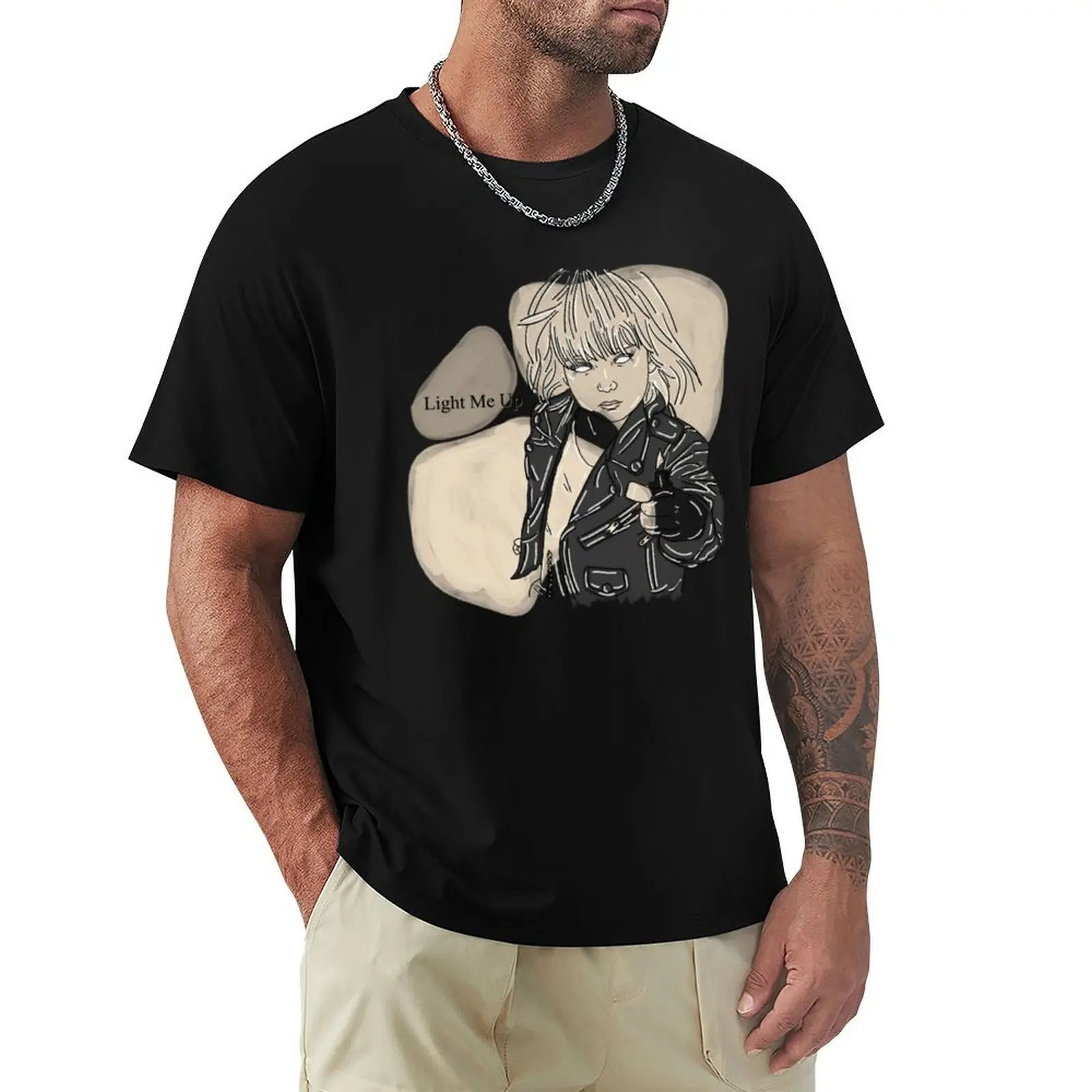 

The Pretty Reckless Light Me Up T-Shirt animal prinfor boys for a boy oversizeds cotton man t-shirts mens clothing