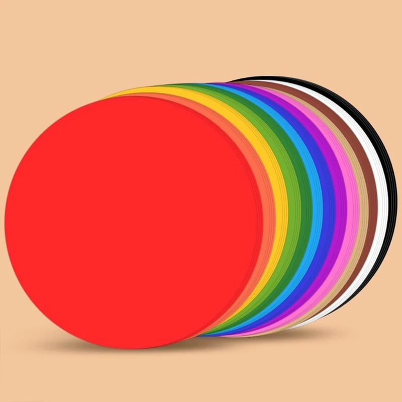 Runde Ausschnitte aus Papier in verschiedenen Farben für DIY-Kunsthandwerk, Klassenzimmer-Dekoration