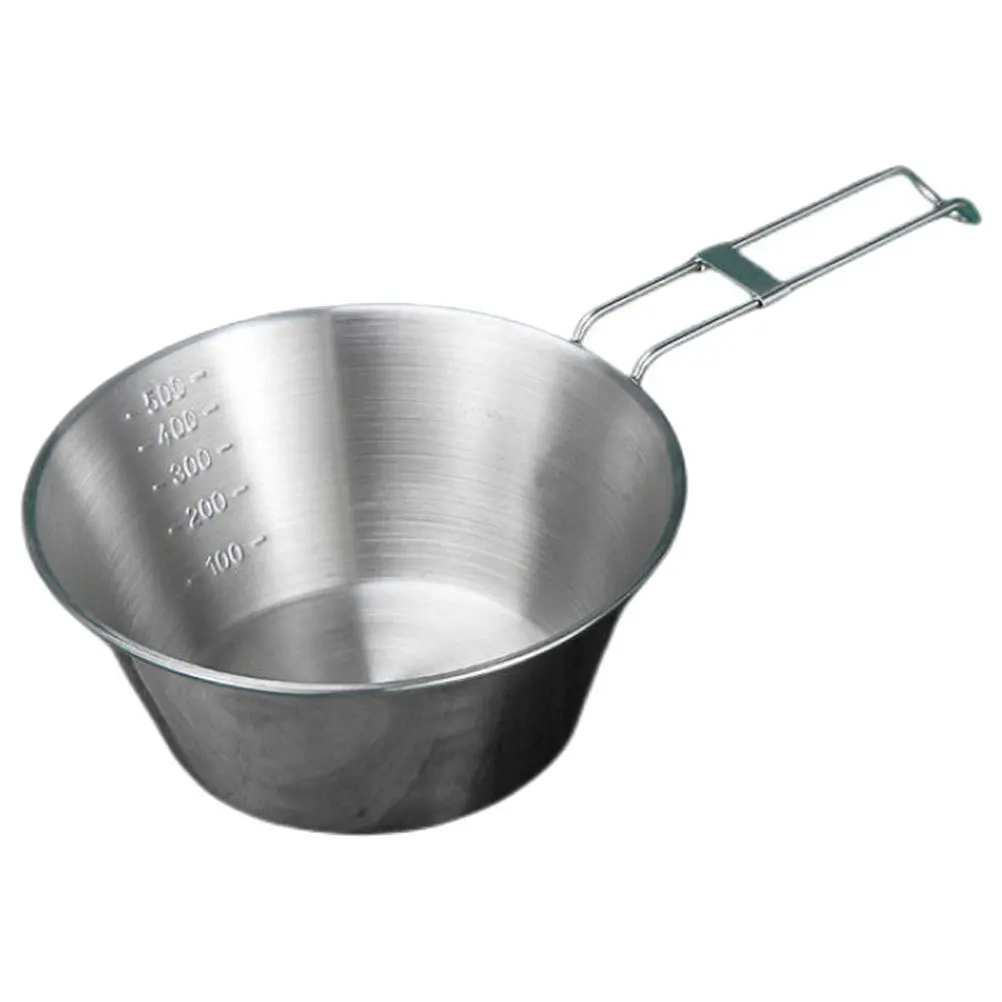 

Stainless Steel Camping Bowl Pot Picnic Cookware Titanium Cup Accessories Outdoor 304