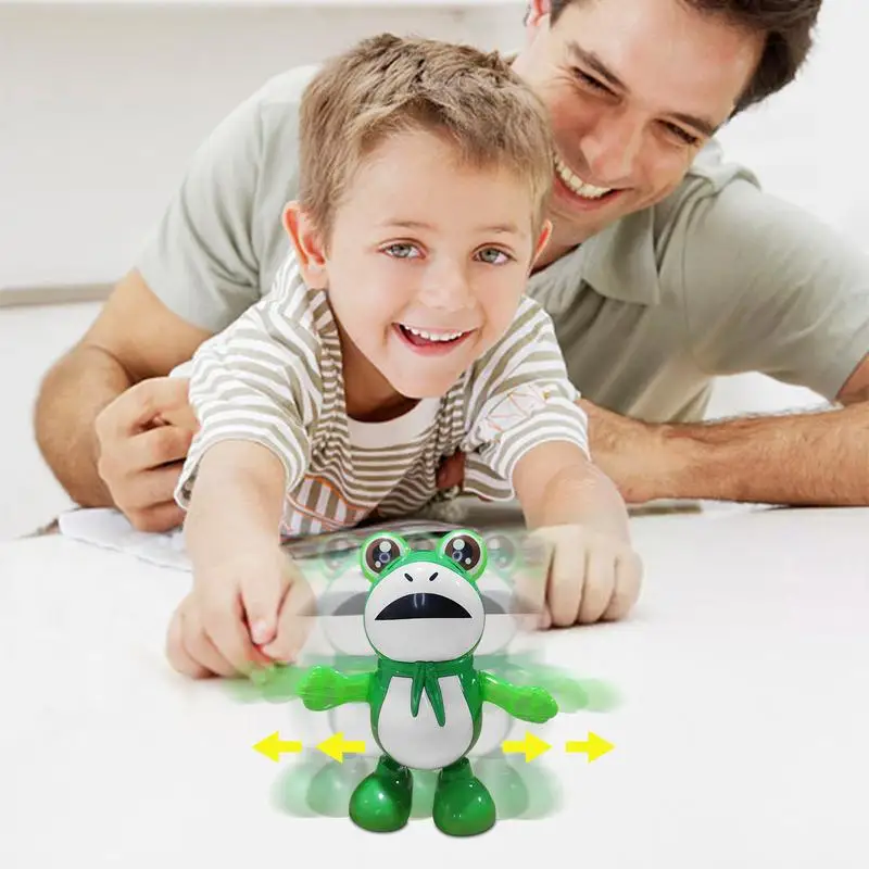 Moving Frog Toys Children Light Up Animal Toys Battery Powered Fun Sensory Toys For Nursery Kindergarten Home Playtime