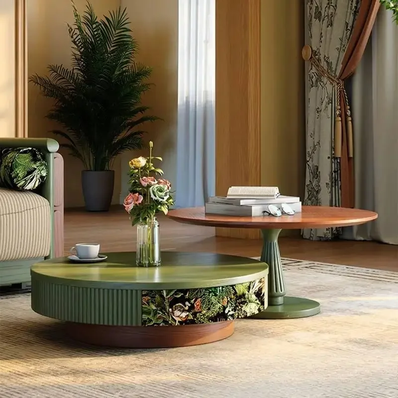# Classy Luxury Round Coffee Tables European Style Nordic Modern Coffee Tables Center Side Apartment Tavolino Da Salotto Furnitu