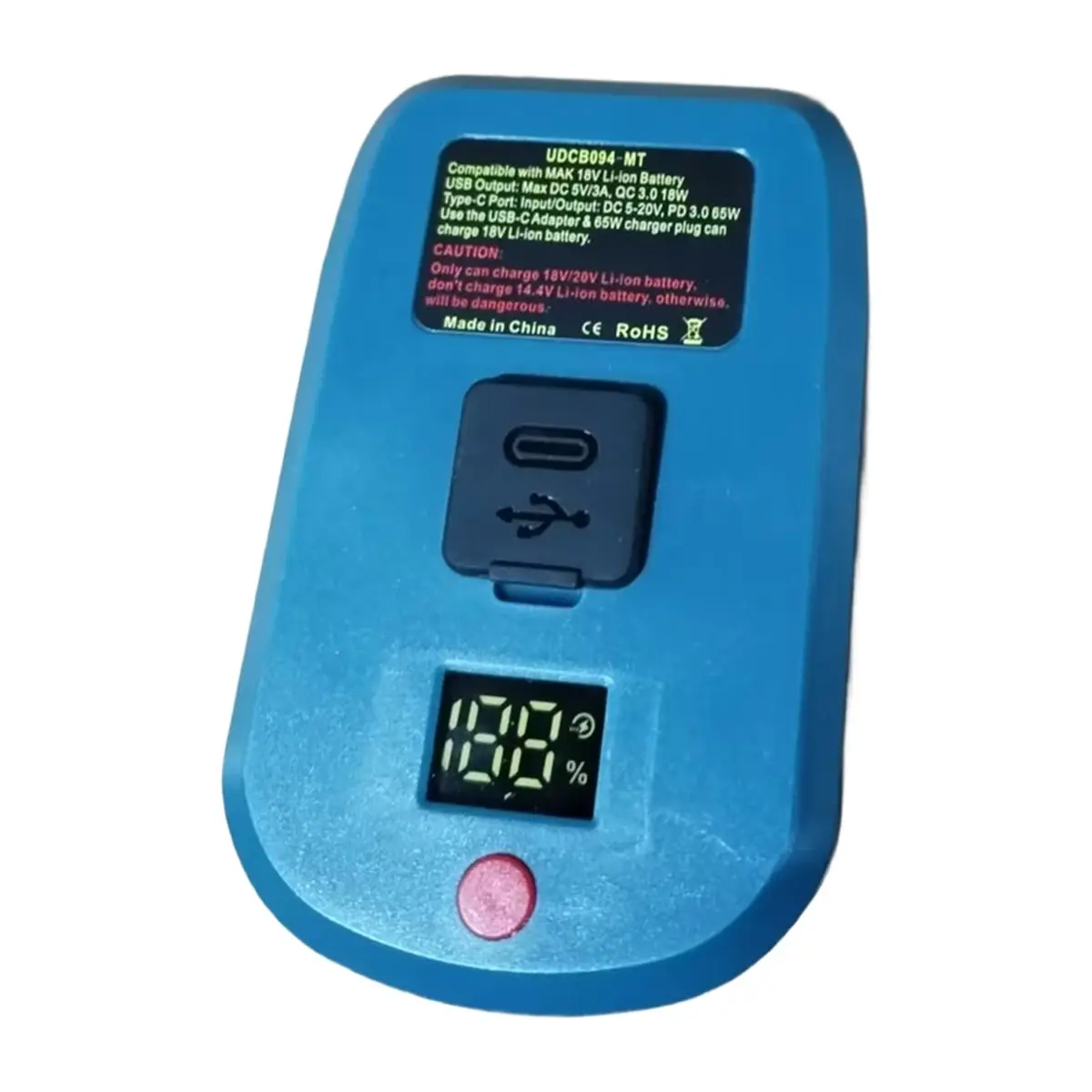FLASH SALE-65W Adapter Charger for 18V Li-Ion Battery with Type-C Port and USB Port Reverse USB Charge Converter Adapter