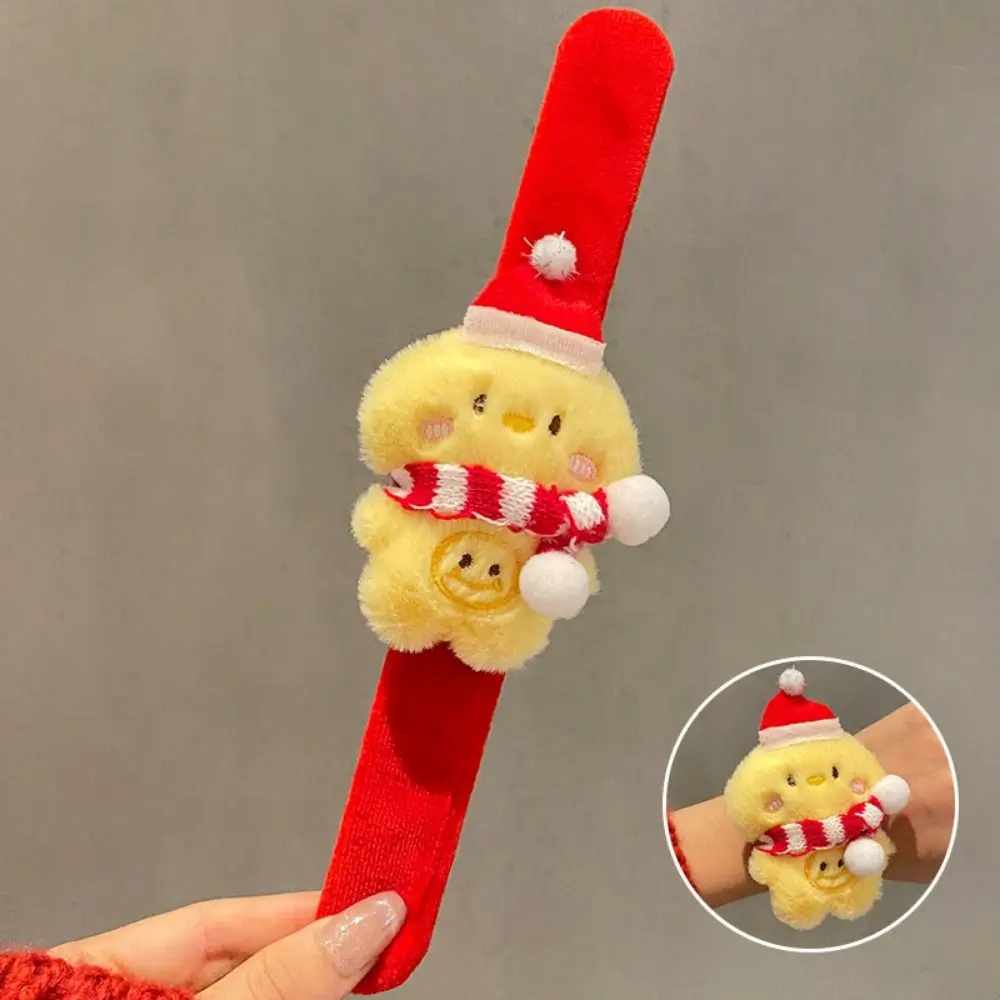 Criativo natal clapper pulseira de pulso bonito multicolorido dos desenhos animados animal pulseira tridimensional estilo de pulso