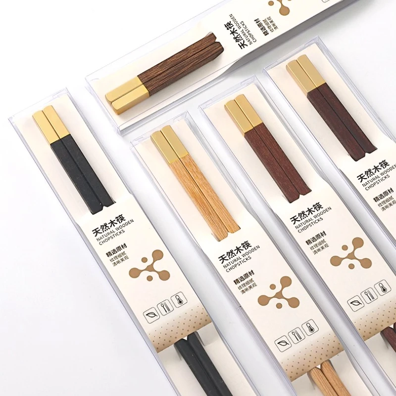 

Portable Wooden Chopsticks Solid Wood Chinese Dining Chopsticks Household Portioning Chopsticks Lacquer-Free & Wax-Free