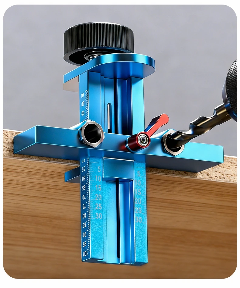 

3 In 1 Aluminium Alloy Cabinet Door Mounting Jig Adjustable Installation Positioner Rebound Device Furniture Hardware Hand Tool