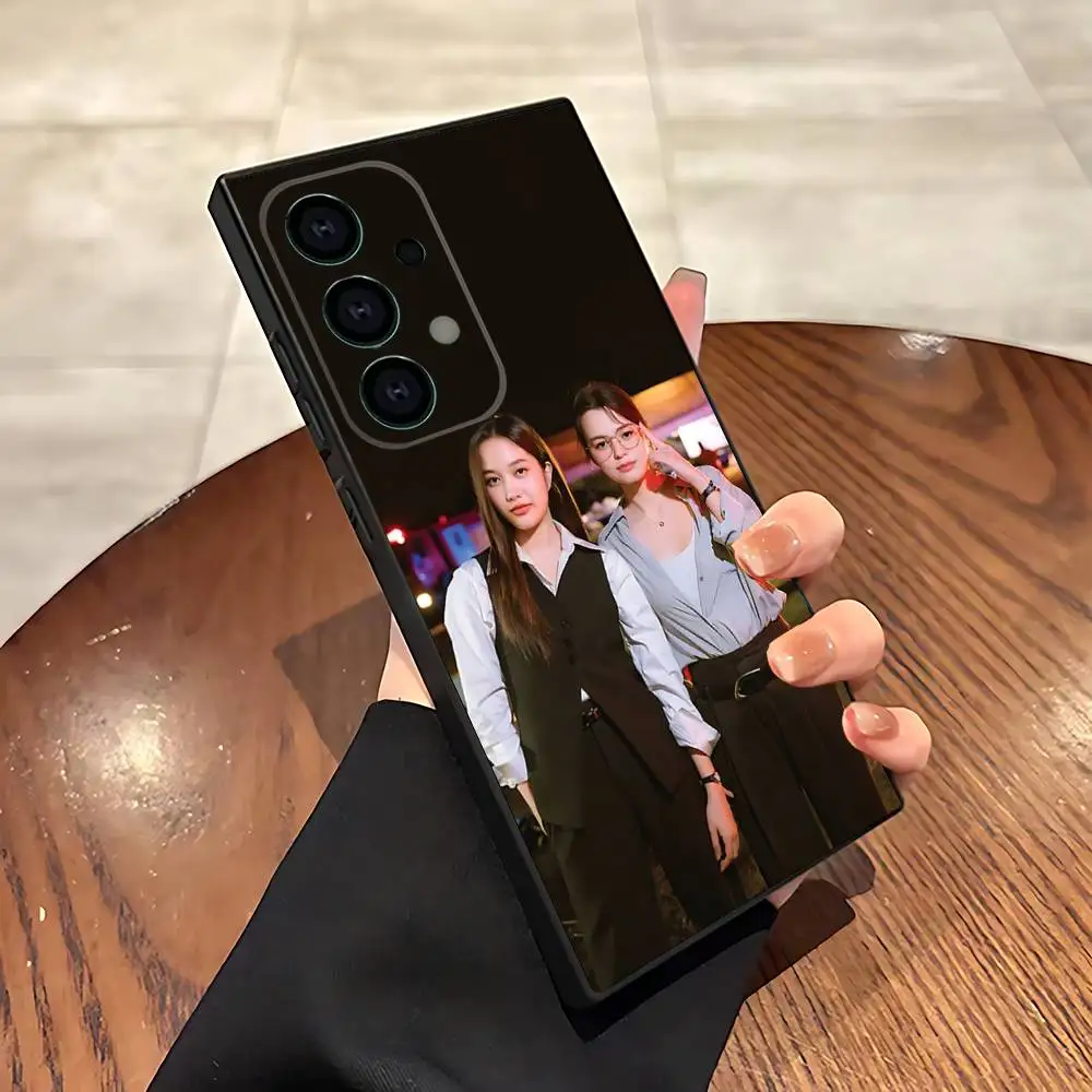 Casing Ponsel Pink Theory Freen Becky Untuk Samsung S25,S24,S21,S22,S23,S30,Ultra,S20,Plus,Fe,Lite,5G Hitam