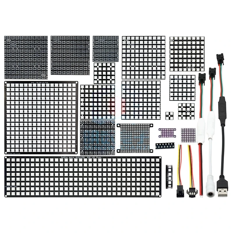 4/16/25/64/100/256-Bit WS2812 5050/2020 RGB-LED mit integriertem Vollfarb-Treiber für farbige Lichter – Detail 2