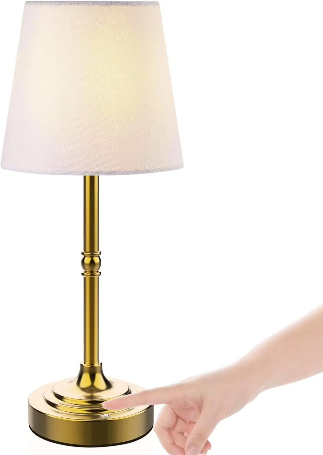 

Rechargeable Cordless LED Table Lamp, Stepless Dimmable Touch Control for Bedroom Office Decor