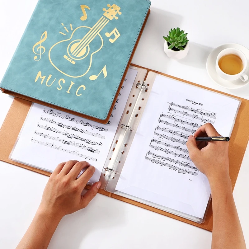 448F البيانو النتيجة مجلد ورقة تخزين مجلد ملف حامل 40 جيوب مجلد ملف