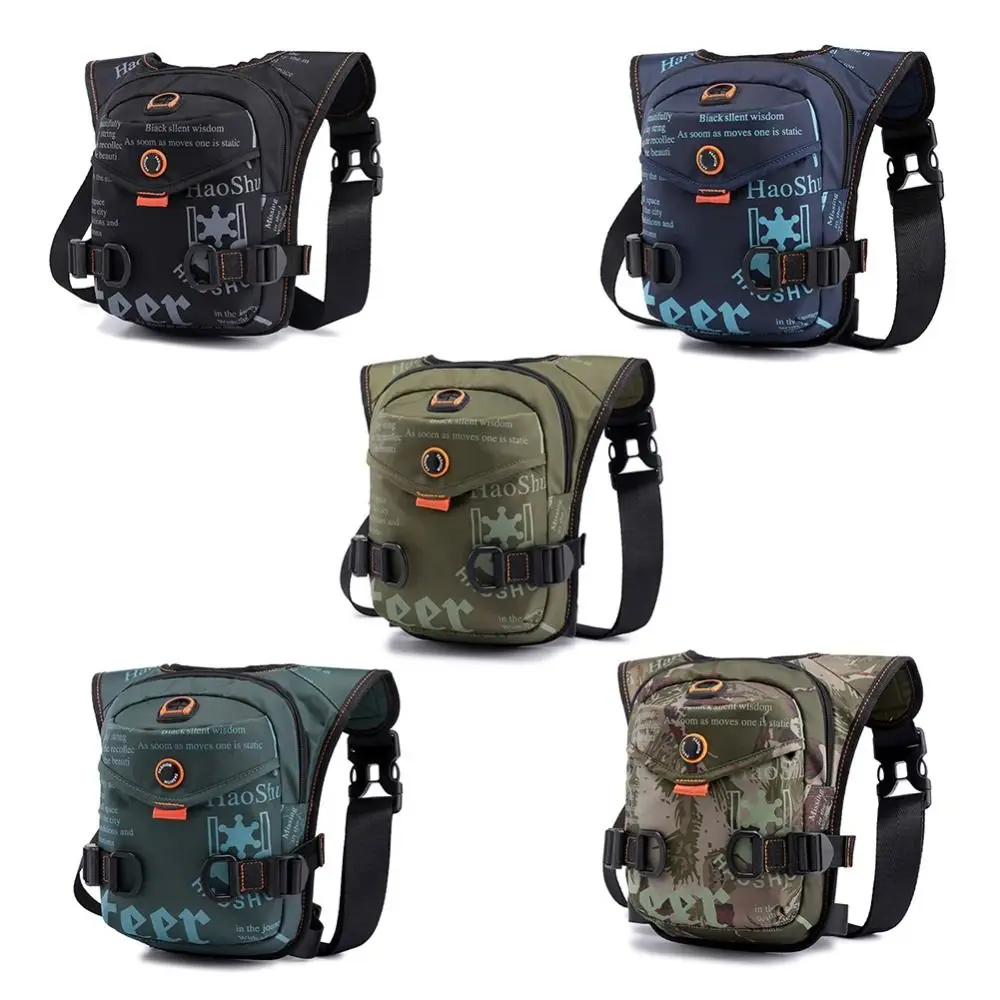 

Polyester Motorcycle Ride Waist Bag Portable Waterproof Motorcycle Thigh Bag Adjustable Large Capacity Ride Crossbody Chest Bag