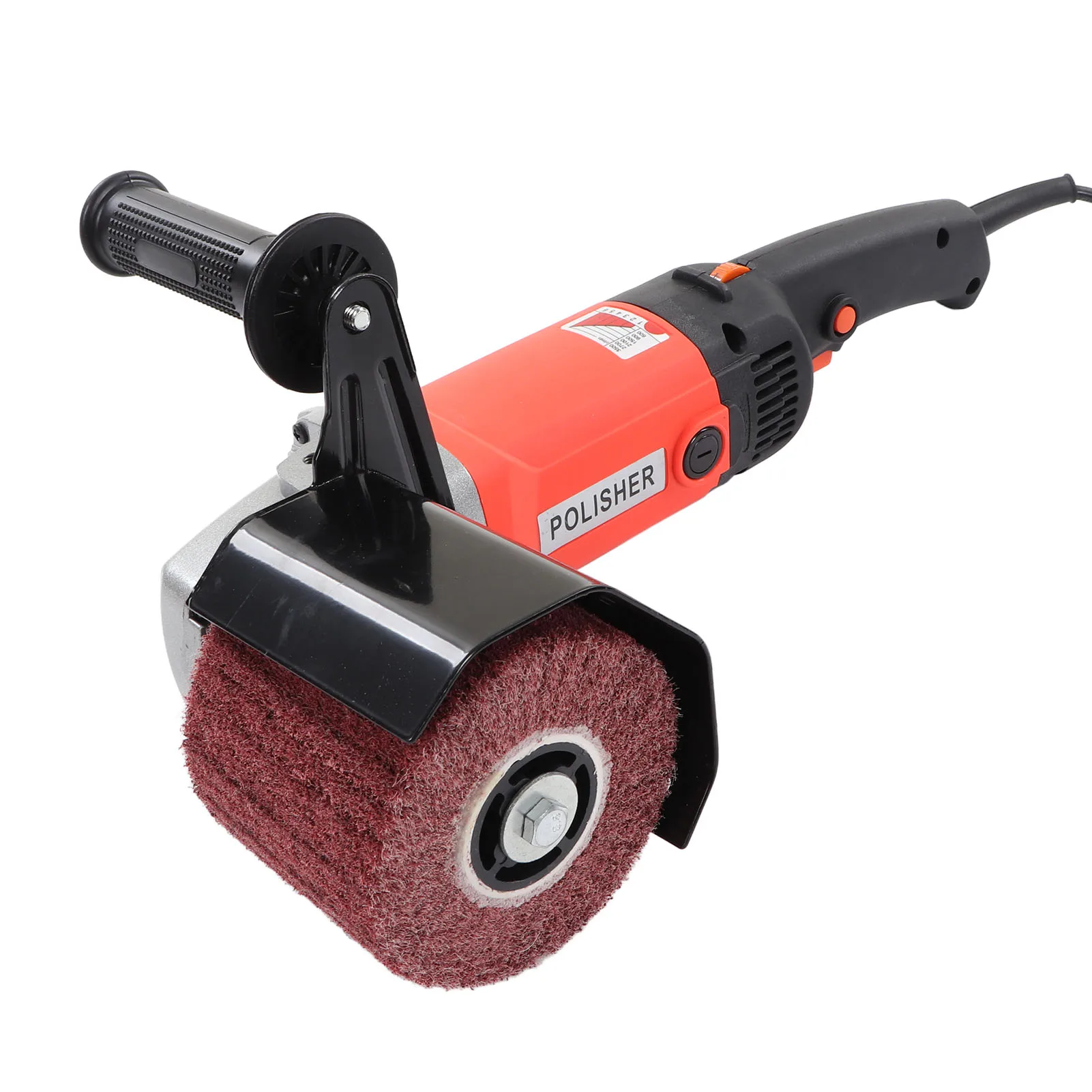 

Burnishing Polishing Machine 1400W 6 Gear Dual Handle Handheld Electric Sander Polisher with 3 Wheels US Plug 110V