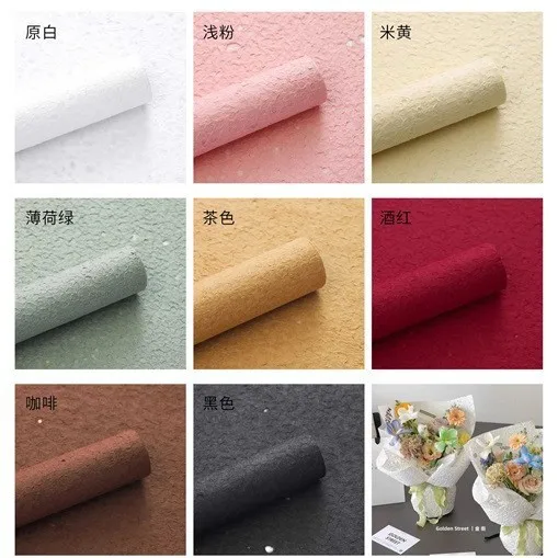 

Thickened Waterdrop Paper Can Be Torn By Hand Easily Shaped Texture Folded Wrapping Paper Floral Arrangement Handmade Material