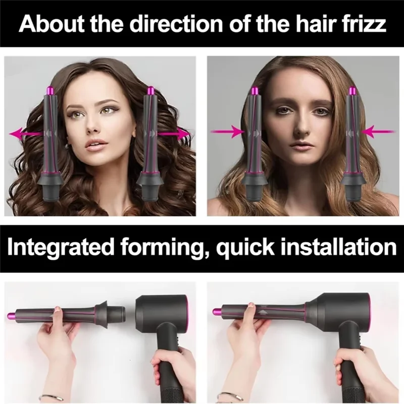 Curlingiron For Dysonairwrap Automatic Curlingiron Attachment Hair Dryer Adapter For Enhanced Styling-A70Z