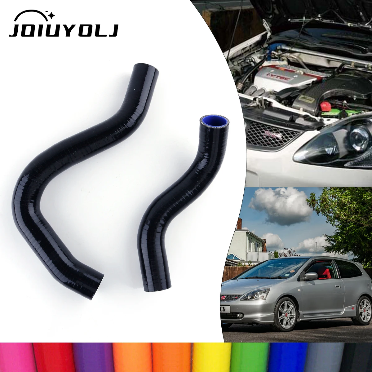 

For Honda Civic Type-R EP3 K20A 2.0L VTEC 2002 2003 2004 2005 Silicone Radiator Coolant Hose Kit