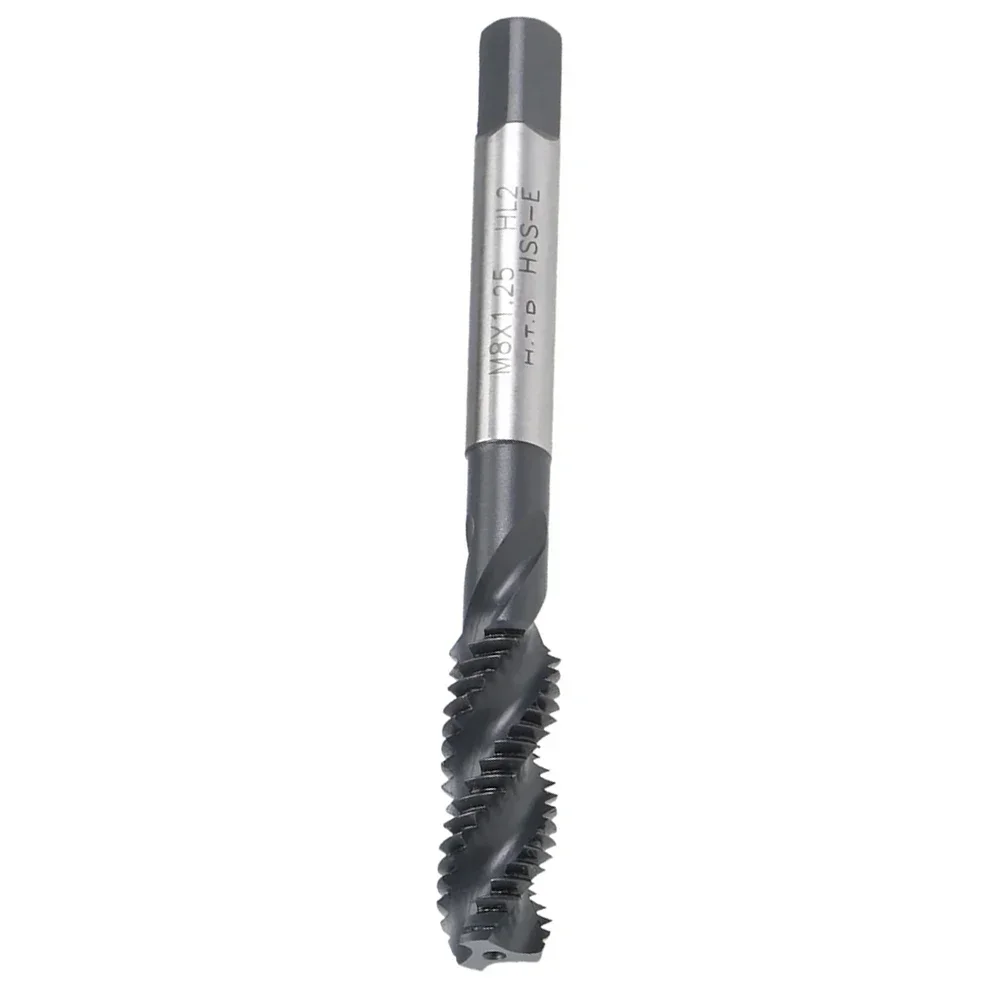 M8 X 1.25 Spiral Flute Tap Spiral Fluted Tap High Speed Steel Tools Metric Spiral Flute Tap Hardness Square Head