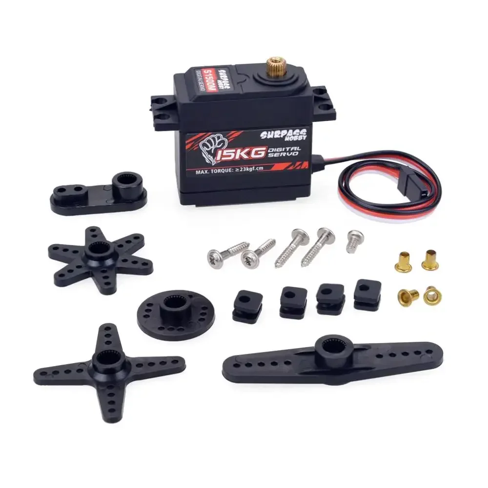 Overtreffen Hobby Digitale Servo 15Kg Metal Gear S1500M Voor 1/8 1/10 Schaal Rc Car Helicopter Boot Duct Vliegtuig Vliegtuig robot