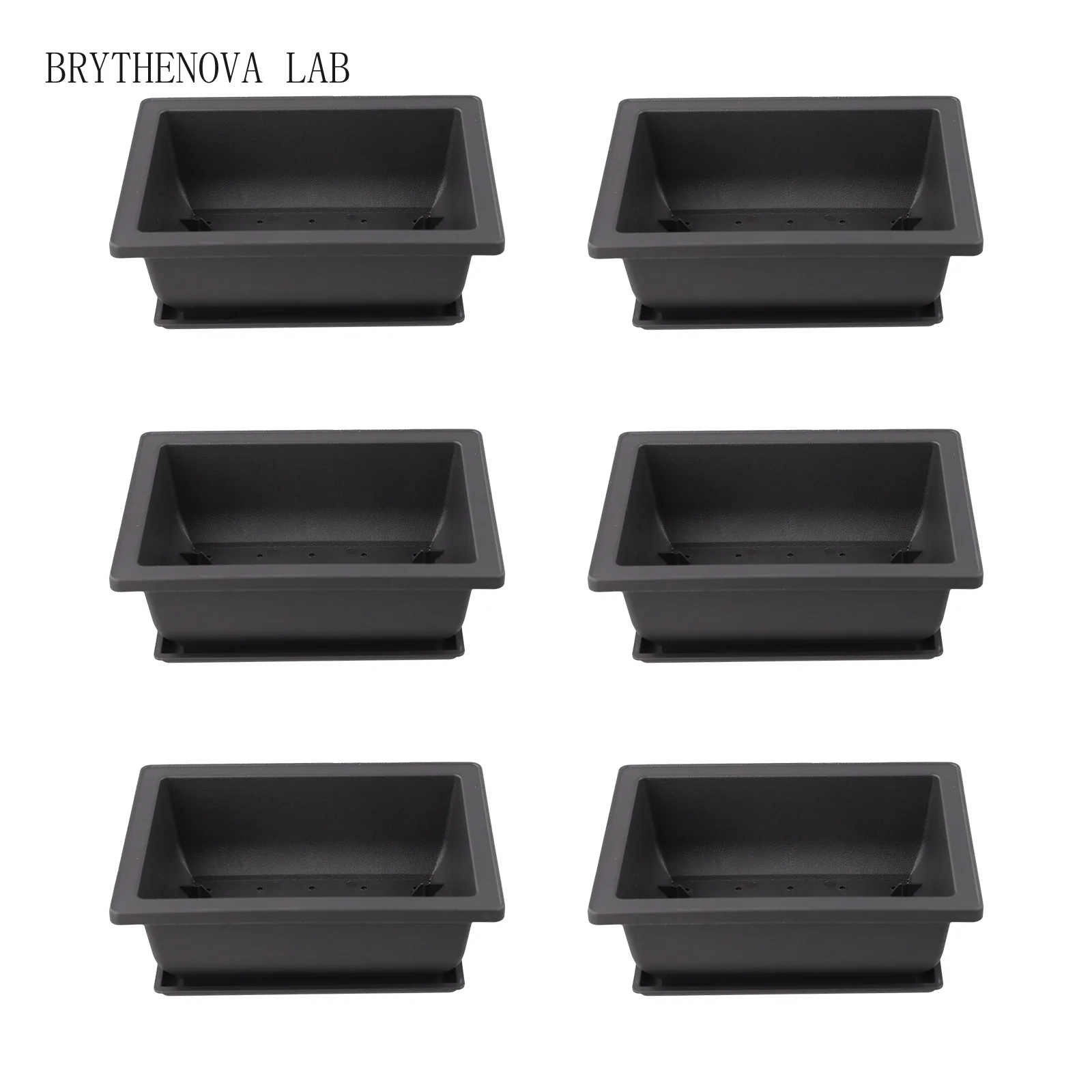 6 Pieces Bonsai Pot Drainage System Flower Pot Plant Vase Purple Flower Drainage System Aesthetic Charming